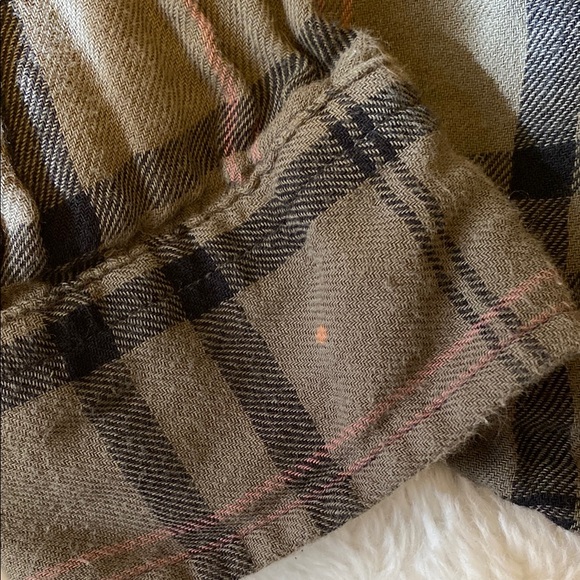 Madewell Perfect Fit Green and Black Plaid Button Down Flannel Shirt Lined | S - Picture 5 of 8